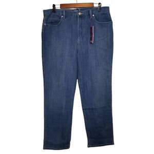 Gloria Vanderbilt Amanda Heritage Fit Tapered Leg Embellished Pockets Jeans